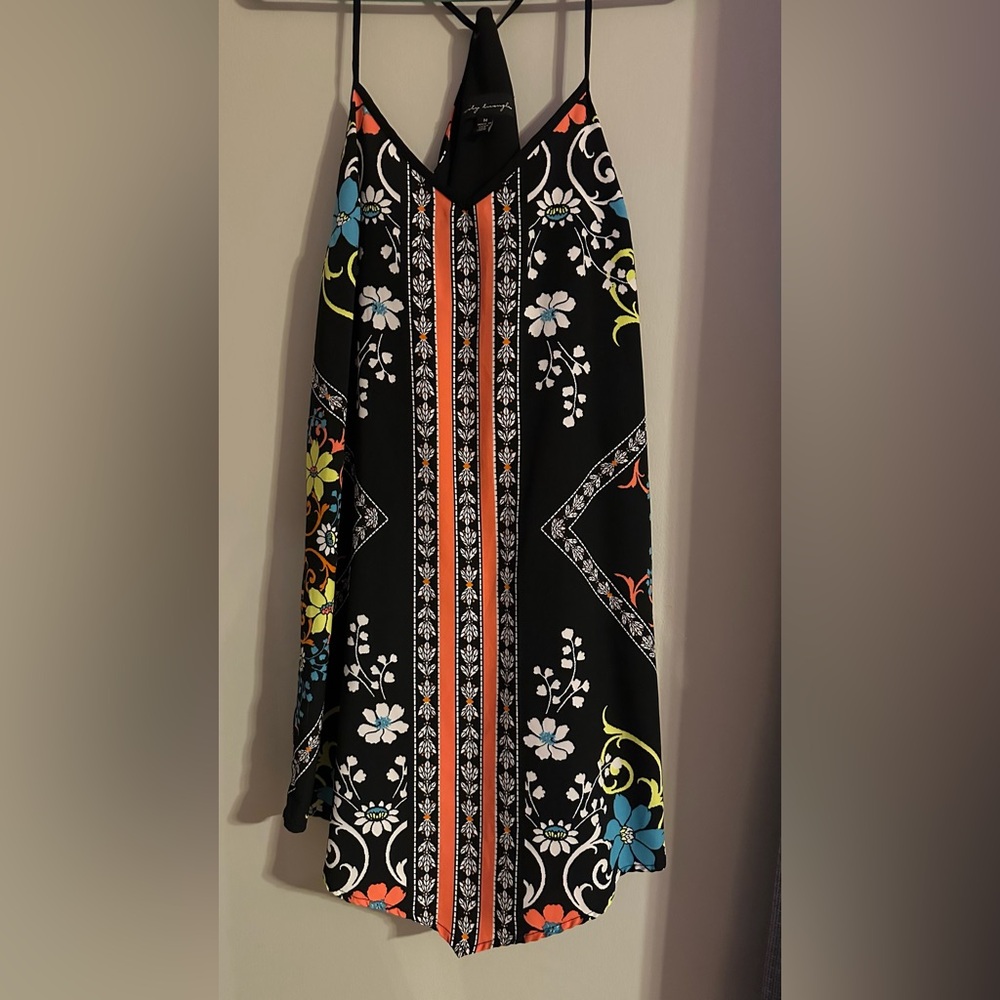 Floral Black Dress